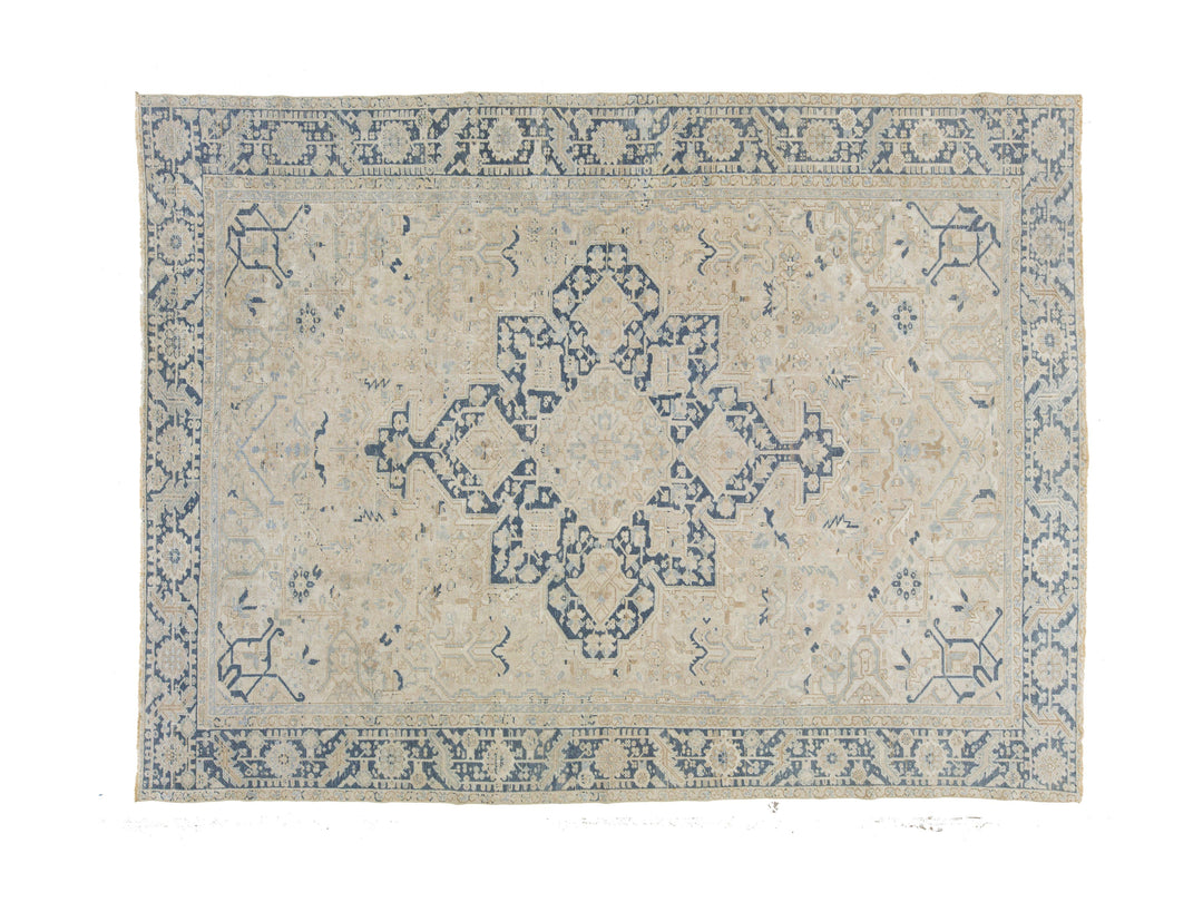 Antique Serapi Wool Rug 9 X 12