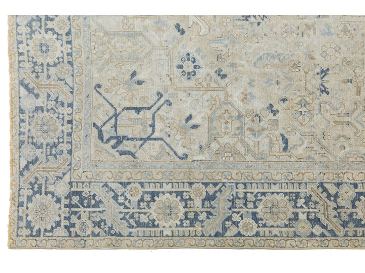 Antique Serapi Wool Rug 9 X 12