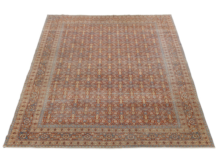 Antique Tabriz Wool Rug 10 X 13