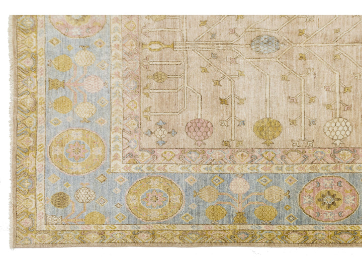 Modern Khotan Wool Rug 12 X 15