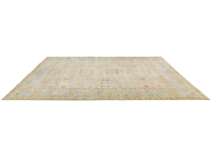 Modern Khotan Wool Rug 12 X 15