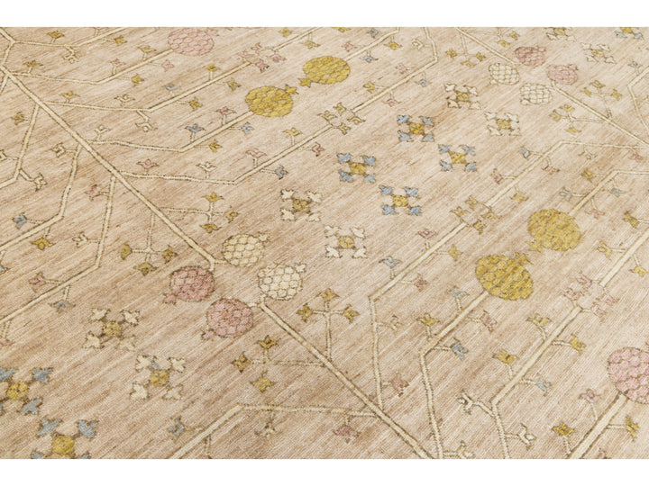 Modern Khotan Wool Rug 12 X 15