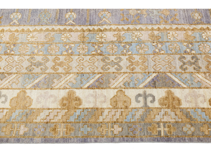 Modern Khotan Wool Rug 12 X 17