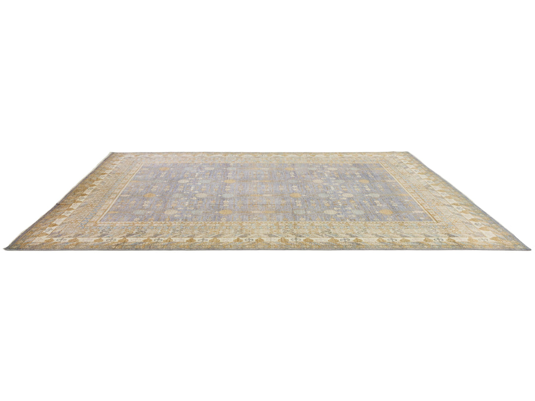 Modern Khotan Wool Rug 12 X 17