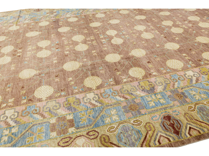 Modern Khotan Wool Rug 12 X 20