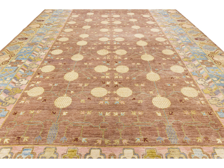 Modern Khotan Wool Rug 12 X 20
