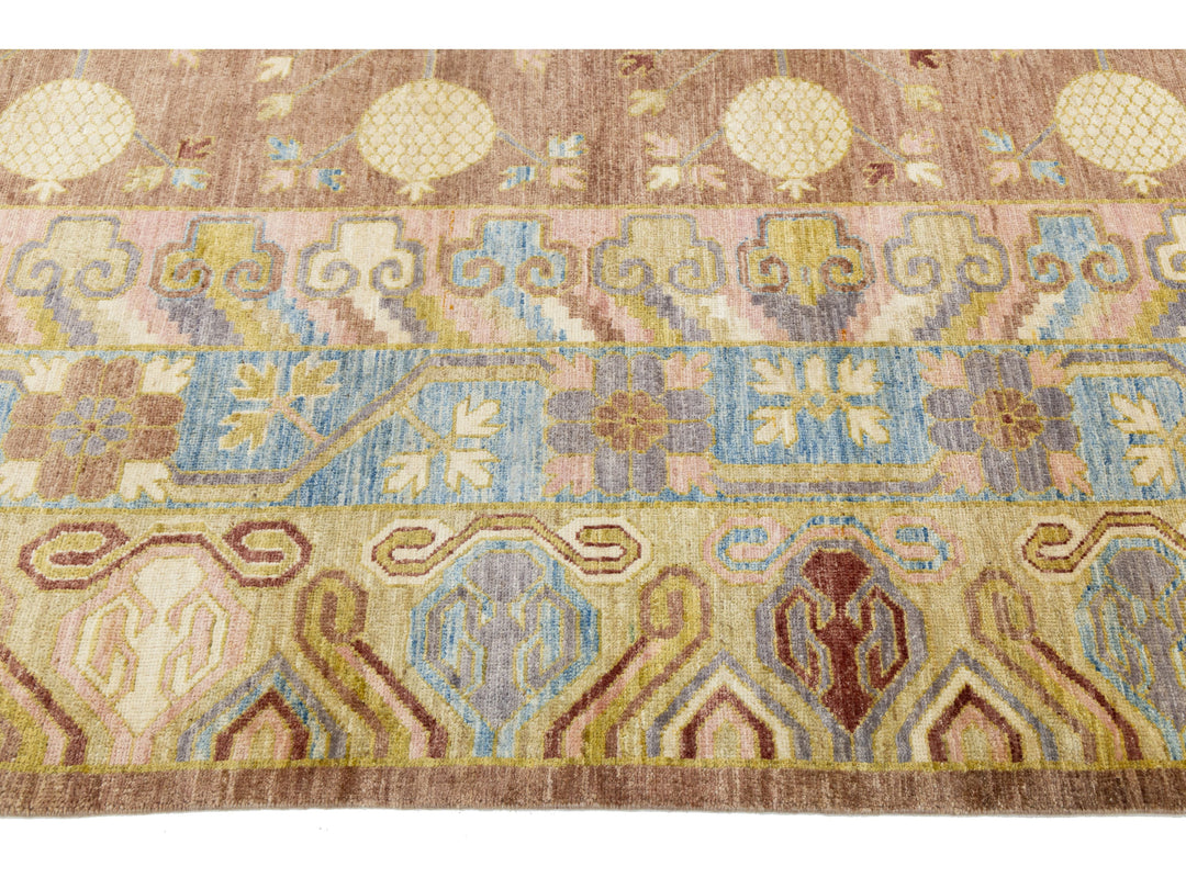 Modern Khotan Wool Rug 12 X 20