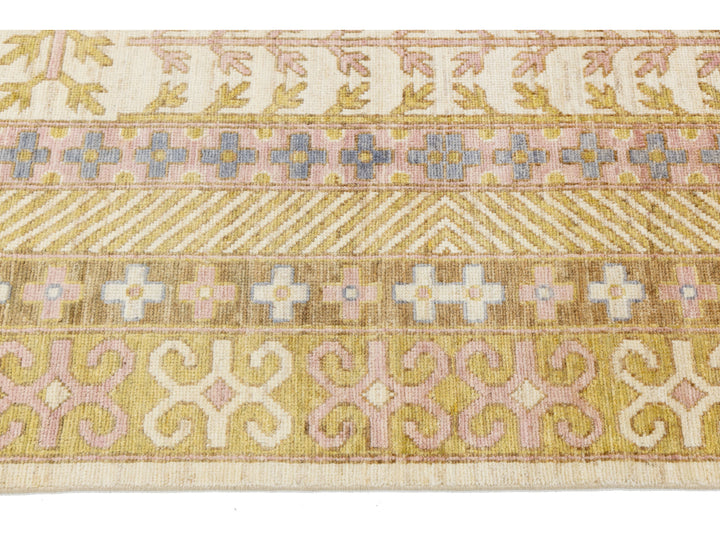 Modern Khotan Style Wool Rug 10 X 14