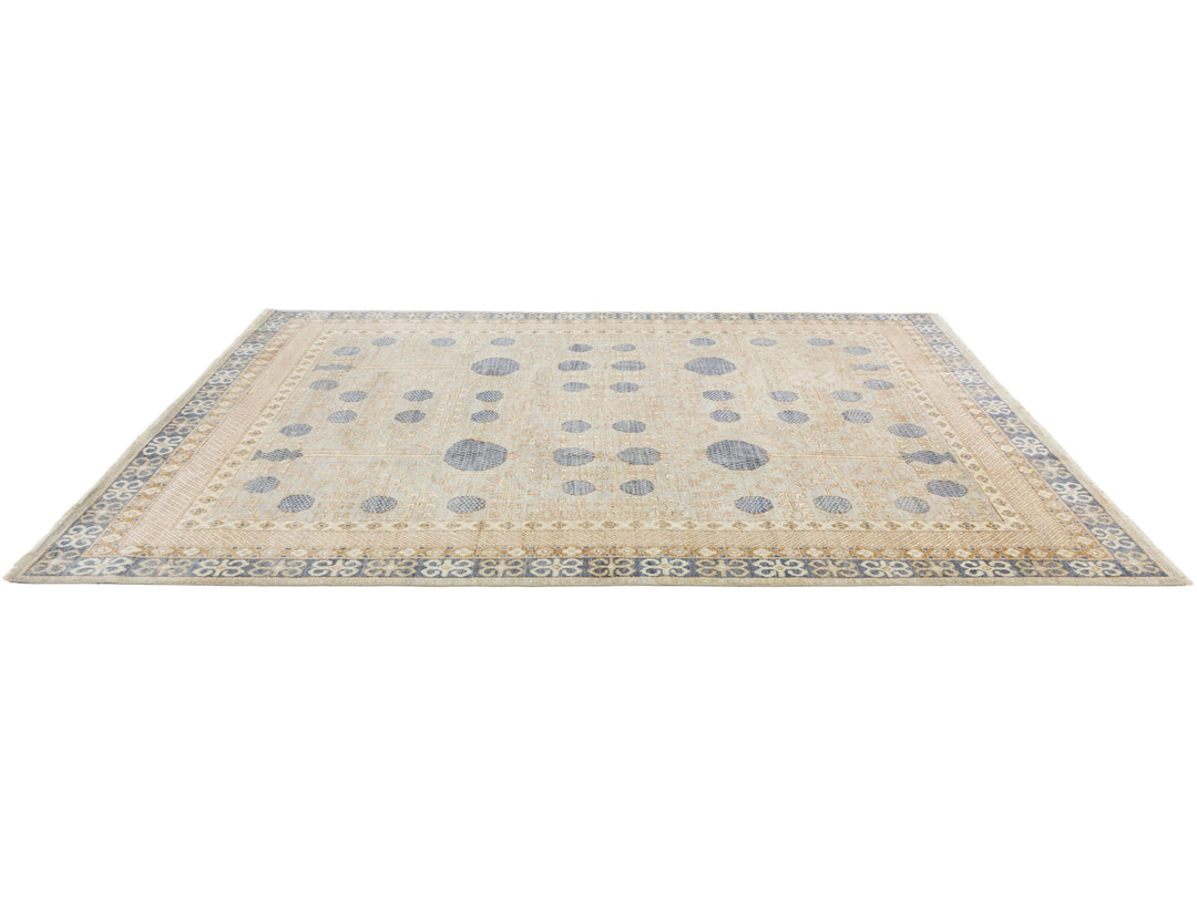 Modern Khotan Wool Rug 9 X 12
