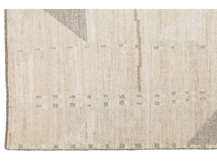 Modern Moroccan Wool Rug 10 X 14