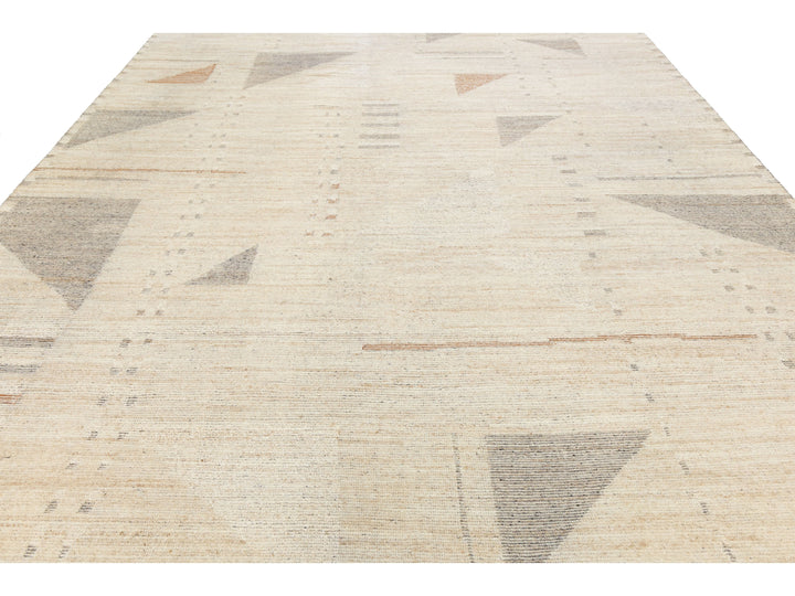 Modern Moroccan Wool Rug 10 X 14