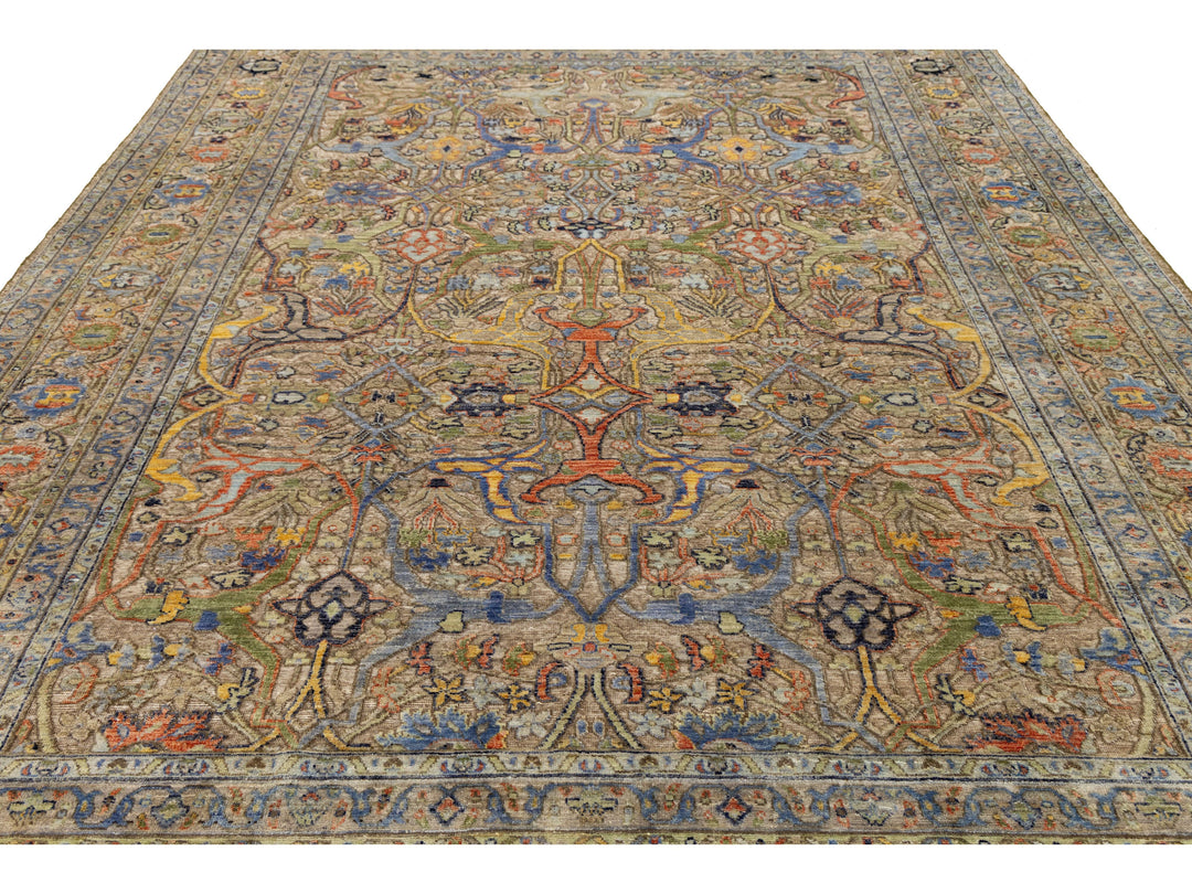 Modern Bidjar Wool Rug 9 X 12