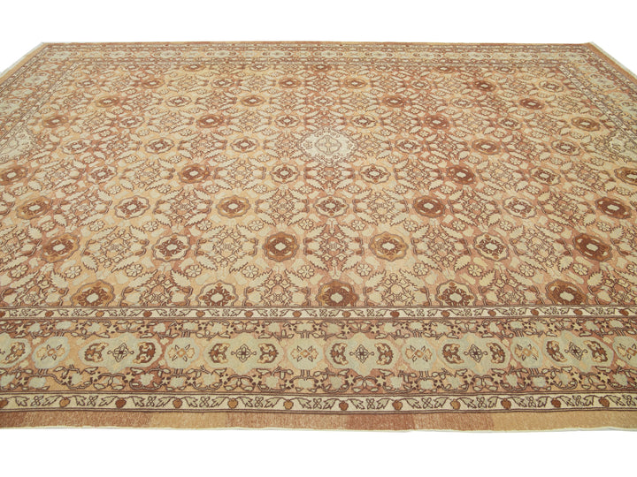 Vintage Agra Wool Rug 10 X 14