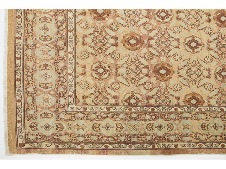 Vintage Agra Wool Rug 10 X 14