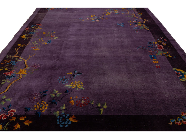 Antique Peking Chinese Wool Rug 10 X 14