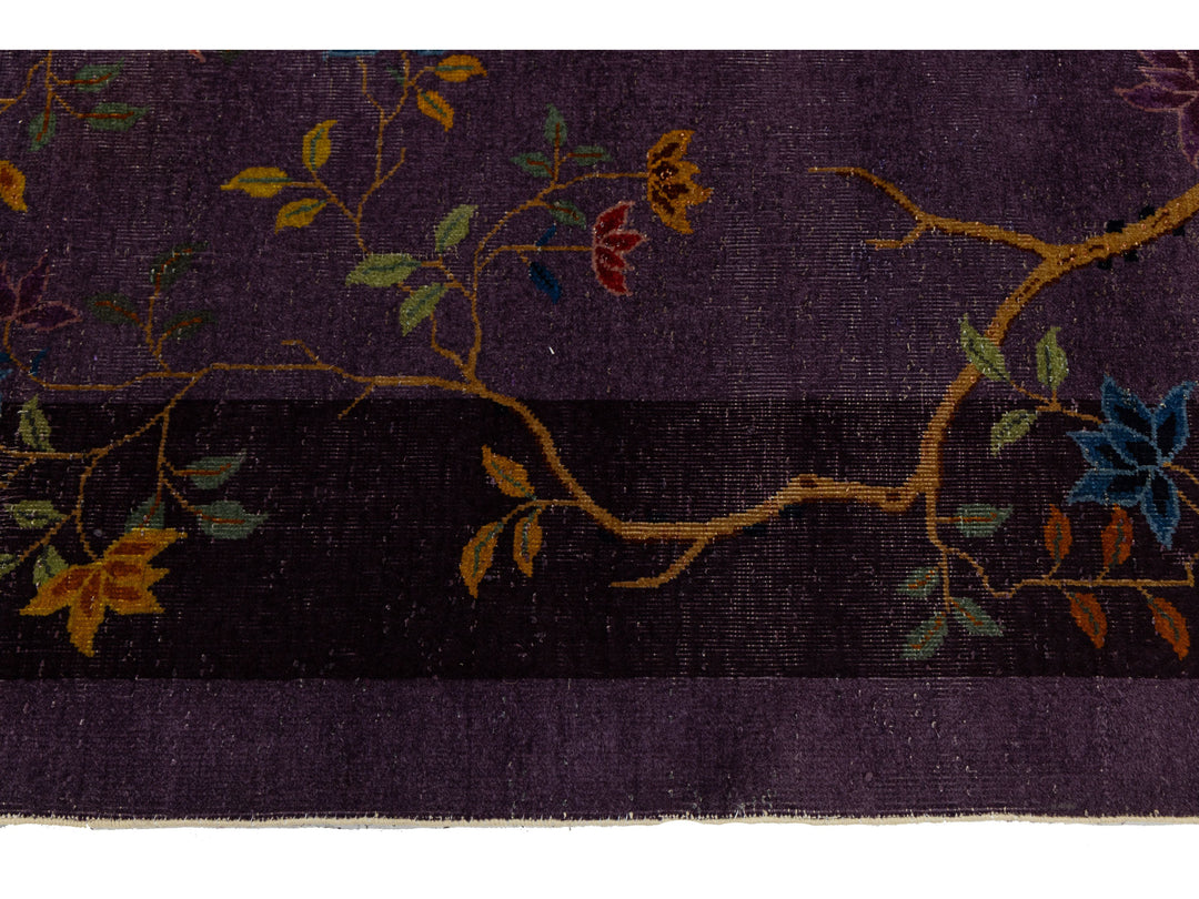 Antique Peking Chinese Wool Rug 10 X 14