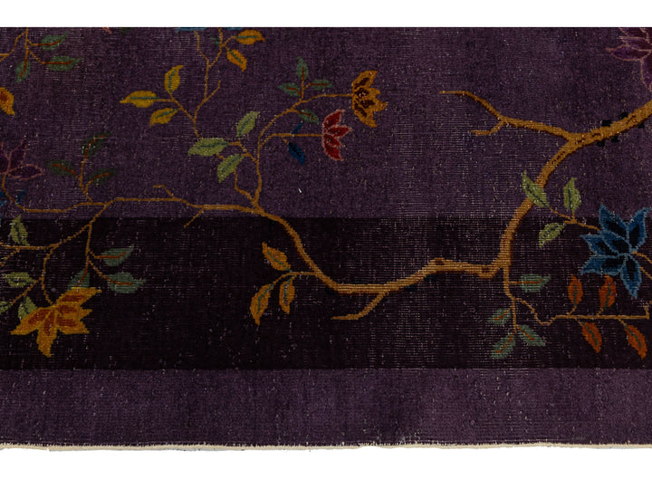 Antique Peking Chinese Wool Rug 10 X 14