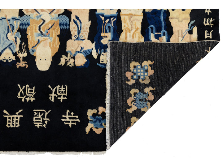 Antique Peking Chinese Wool Rug 3 X 5