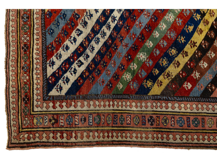 Antique Afshar Wool Runner 4 X 9