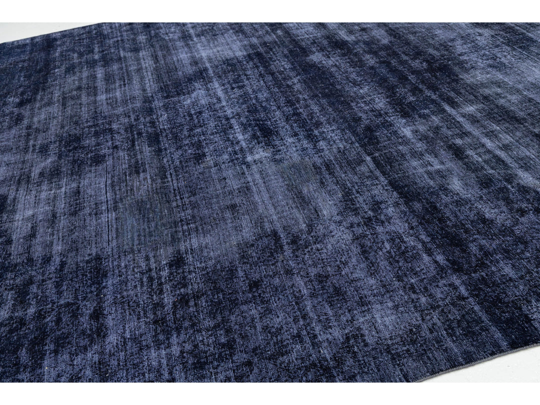 Vintage Overdyed Wool Rug 11 X 15