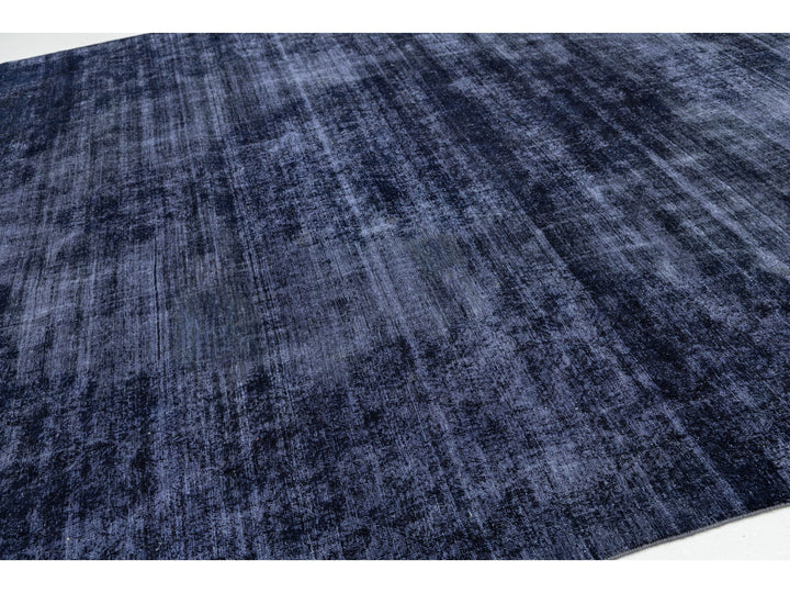 Vintage Overdyed Wool Rug 11 X 15