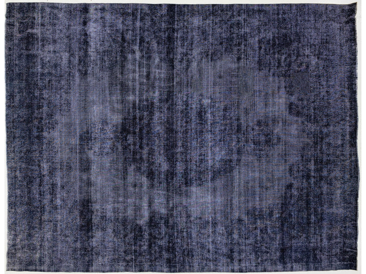 Vintage Overdyed Wool Rug 11 X 15