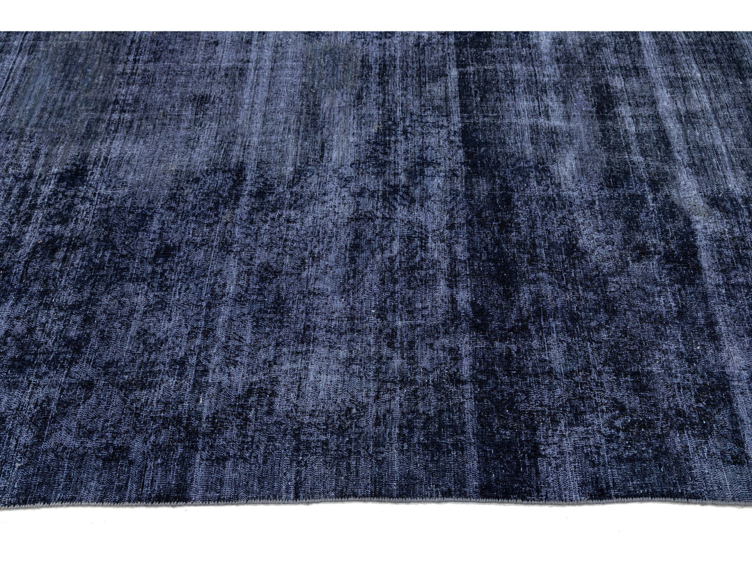 Vintage Overdyed Wool Rug 11 X 15