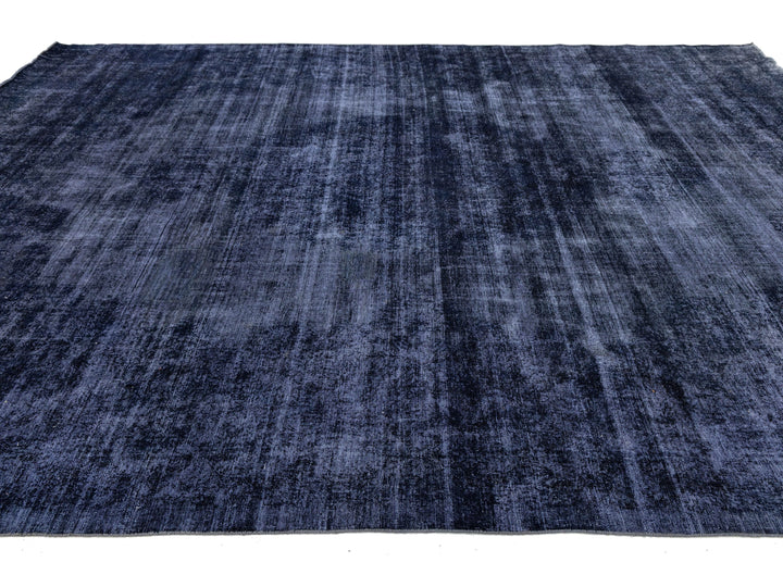 Vintage Overdyed Wool Rug 11 X 15