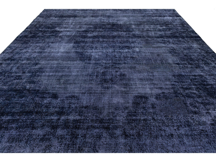 Vintage Overdyed Wool Rug 11 X 15