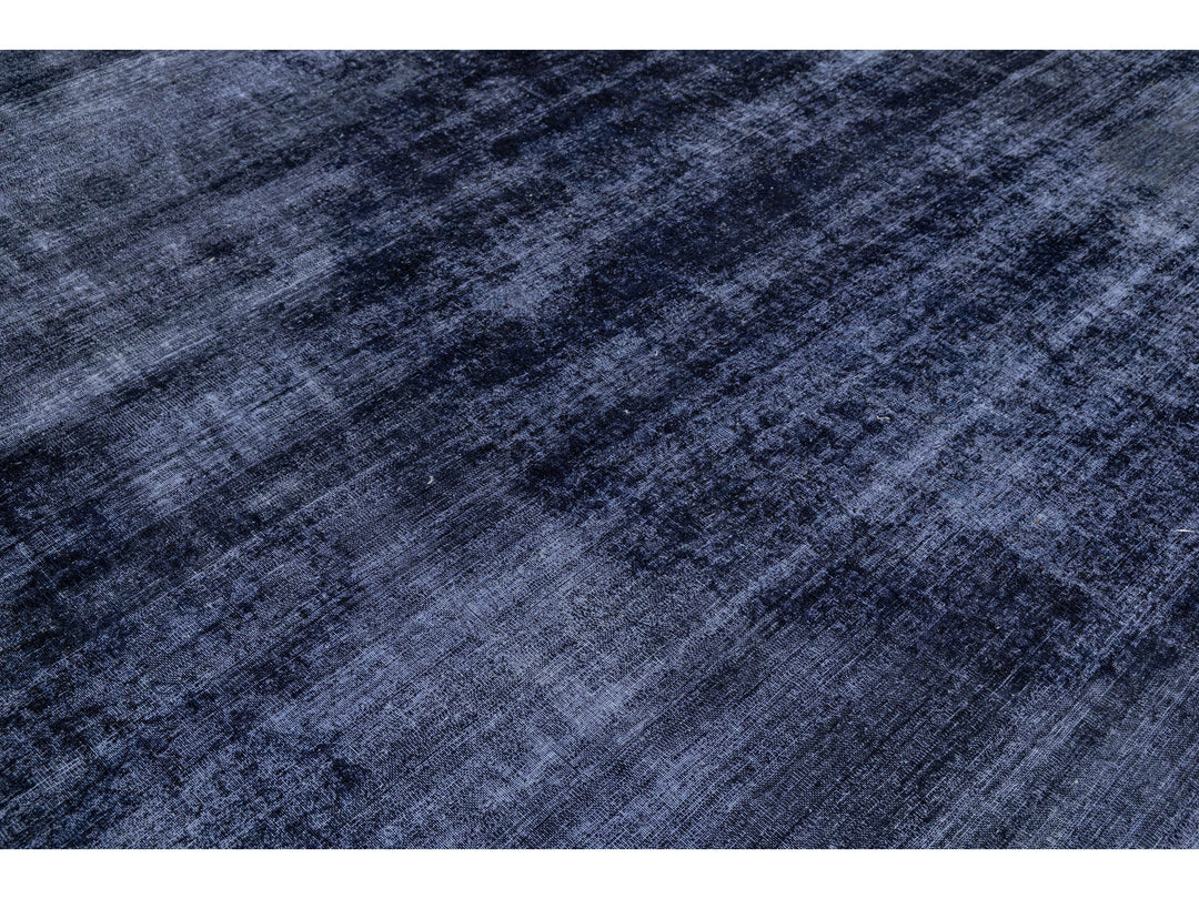 Vintage Overdyed Wool Rug 11 X 15
