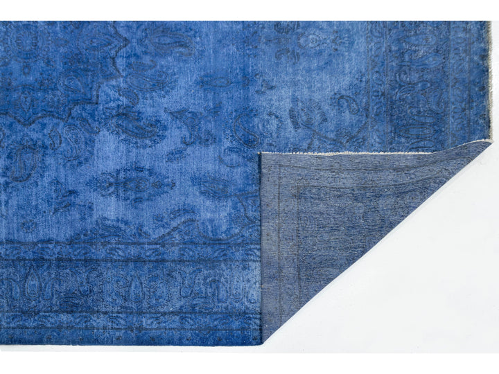 Vintage Overdyed Wool Rug 10 X 13