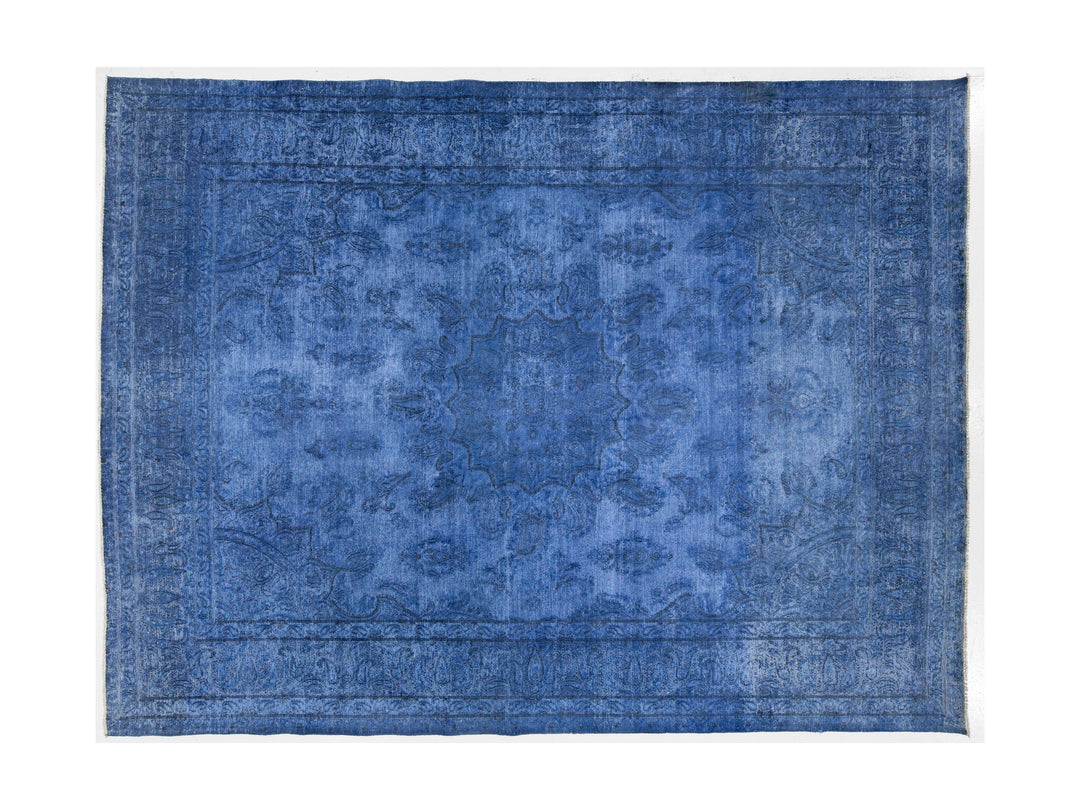 Vintage Overdyed Wool Rug 10 X 13