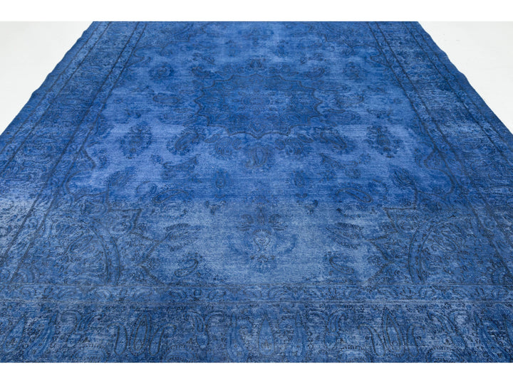 Vintage Overdyed Wool Rug 10 X 13