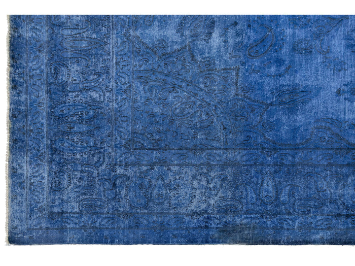 Vintage Overdyed Wool Rug 10 X 13