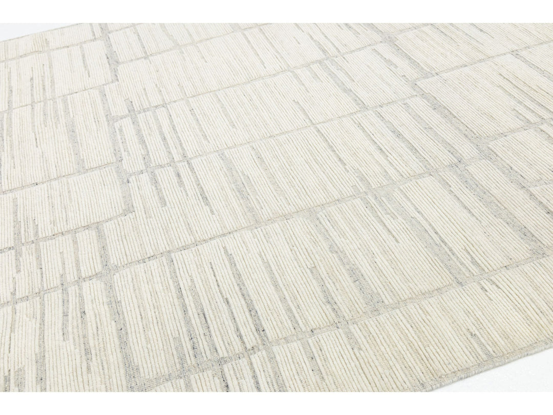 Modern Moroccan Wool Rug 8 X 10