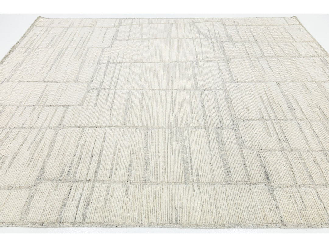 Modern Moroccan Wool Rug 8 X 10