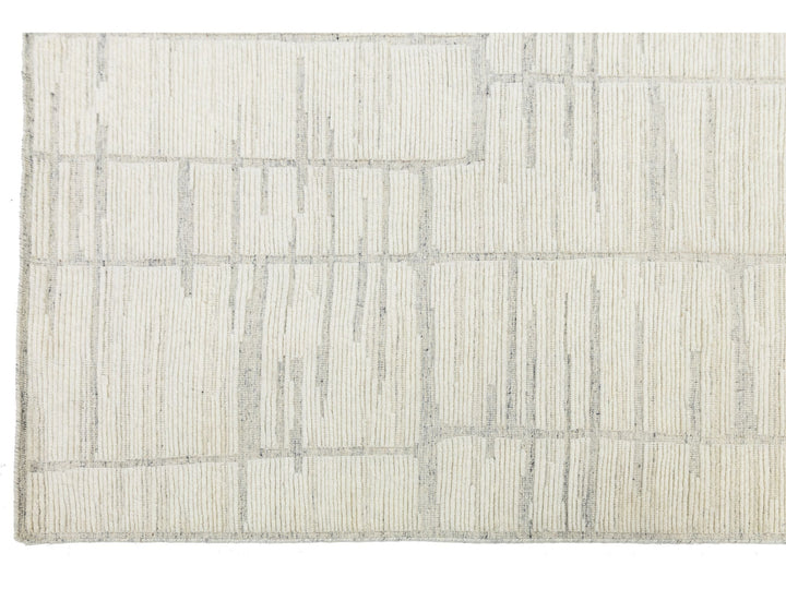 Modern Moroccan Wool Rug 8 X 10