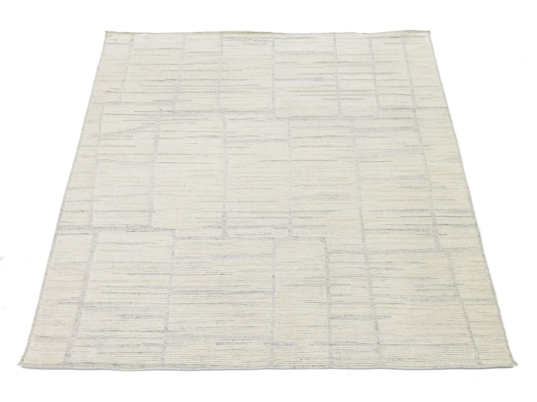 Modern Moroccan Wool Rug 8 X 10