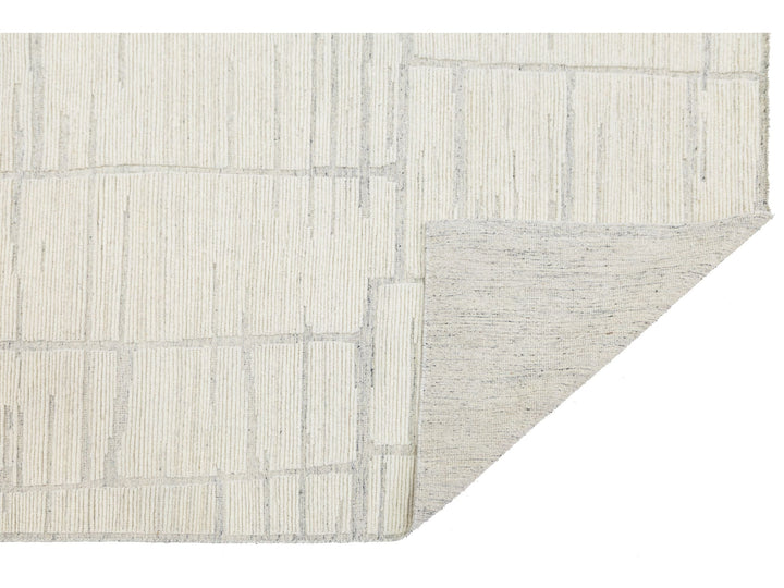 Modern Moroccan Wool Rug 8 X 10