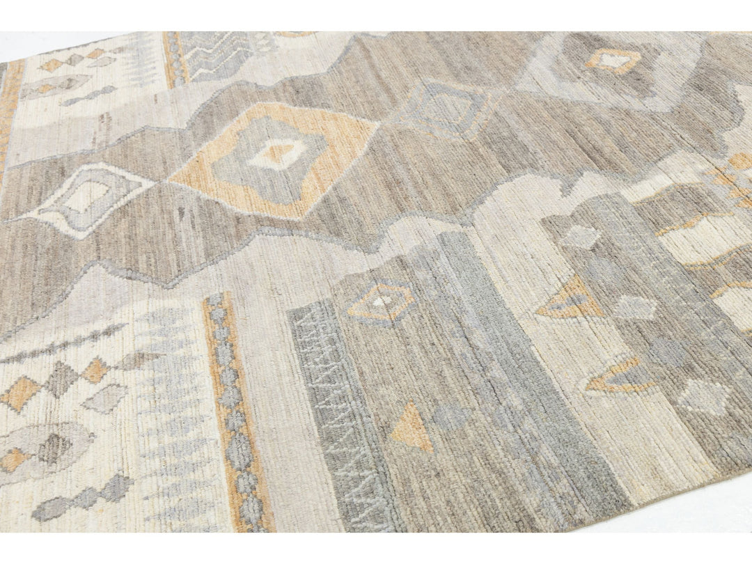 Modern Moroccan Wool Rug 8 X 10