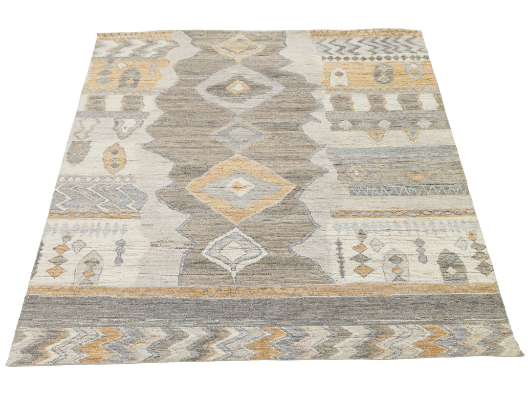 Modern Moroccan Wool Rug 8 X 10