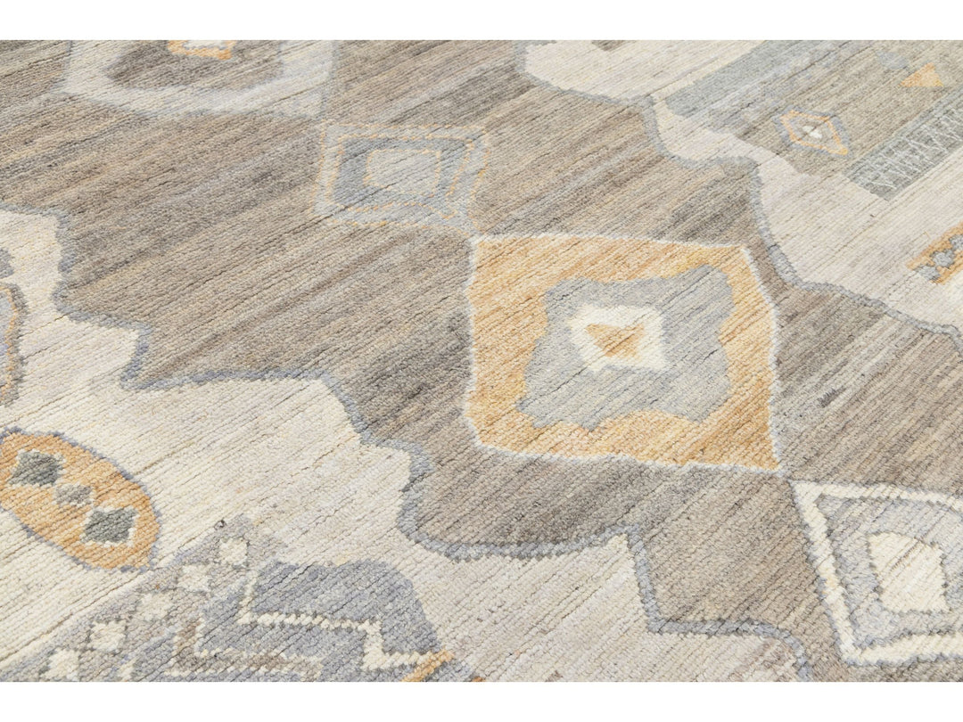 Modern Moroccan Wool Rug 8 X 10