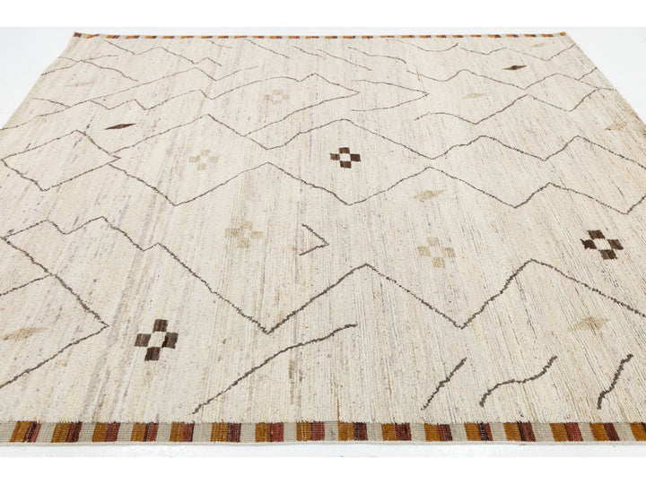 Modern Moroccan Wool Rug 8 X 10