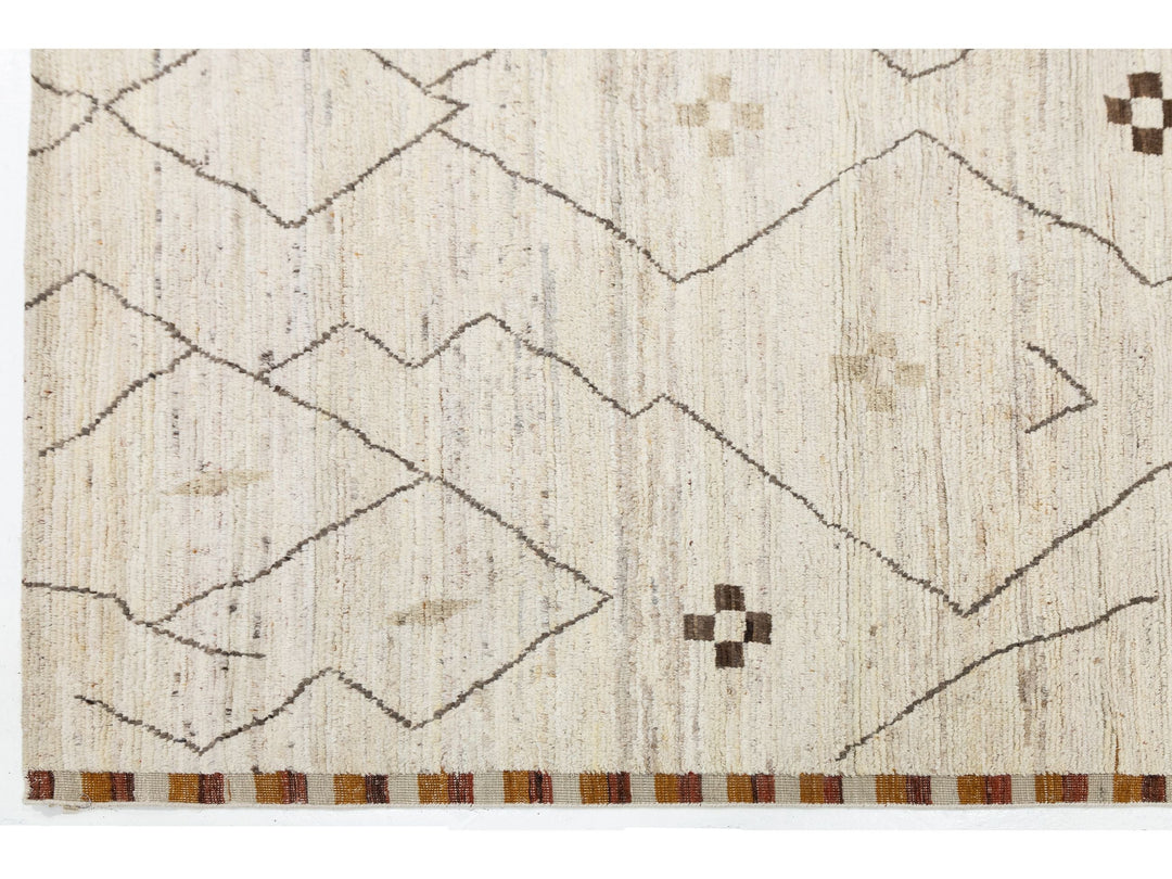 Modern Moroccan Wool Rug 8 X 10