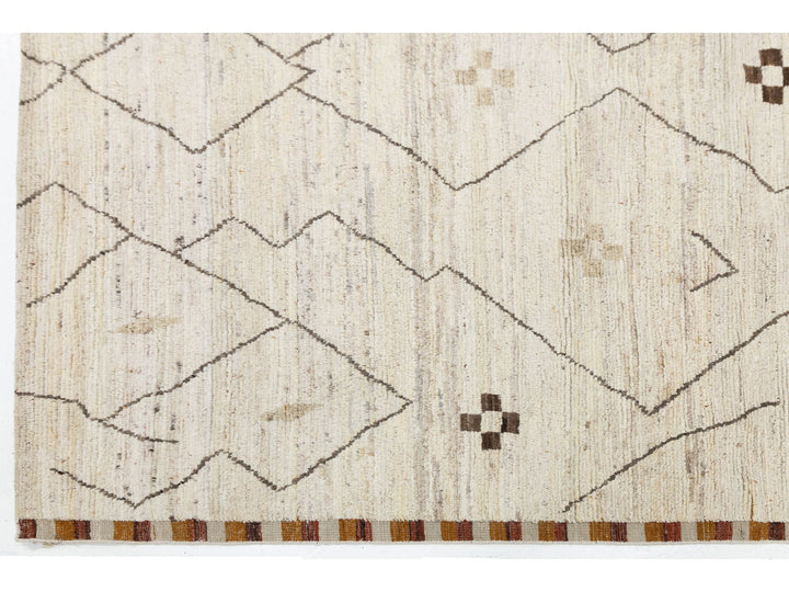Modern Moroccan Wool Rug 8 X 10