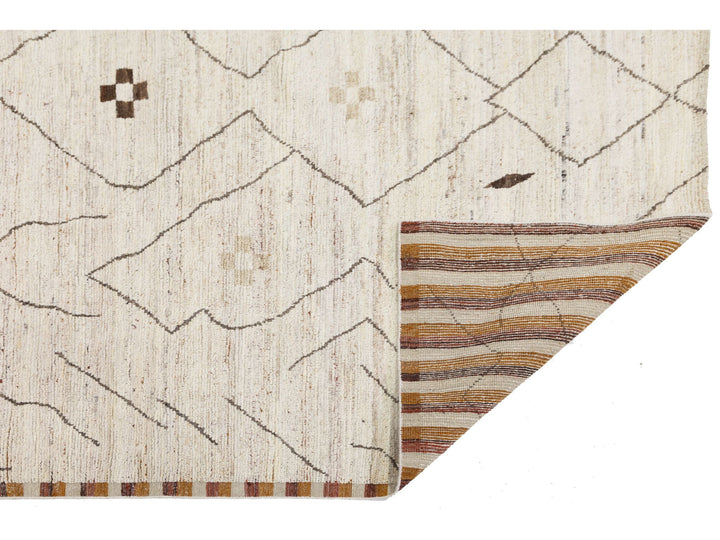 Modern Moroccan Wool Rug 8 X 10