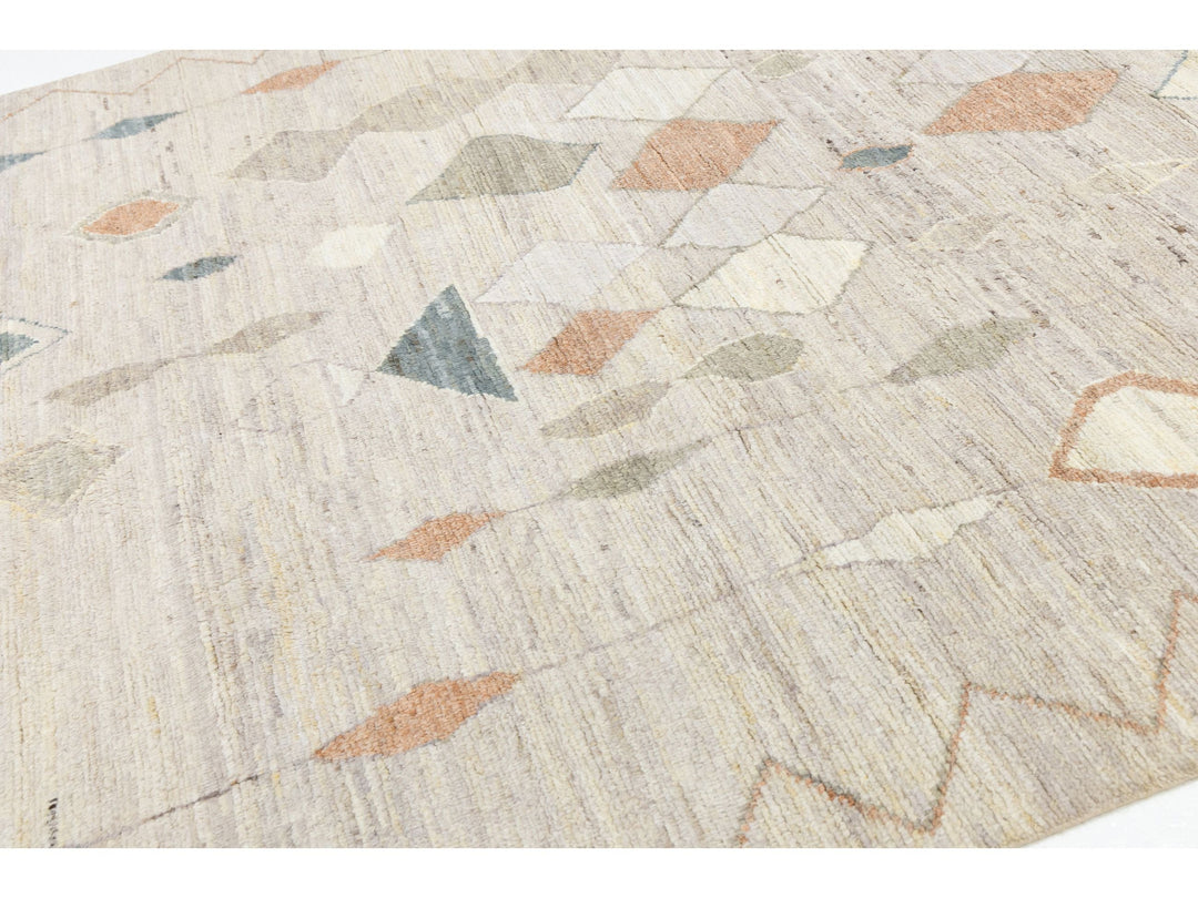 Modern Moroccan Wool Rug 8 X 10