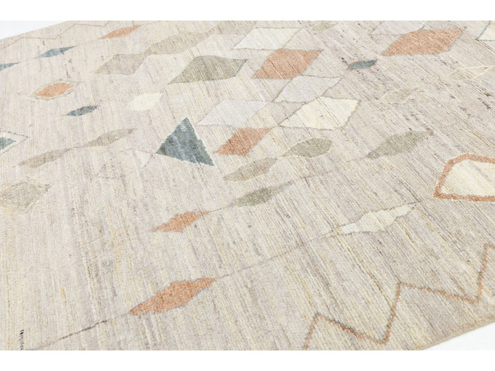 Modern Moroccan Wool Rug 8 X 10