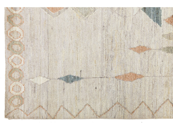 Modern Moroccan Wool Rug 8 X 10