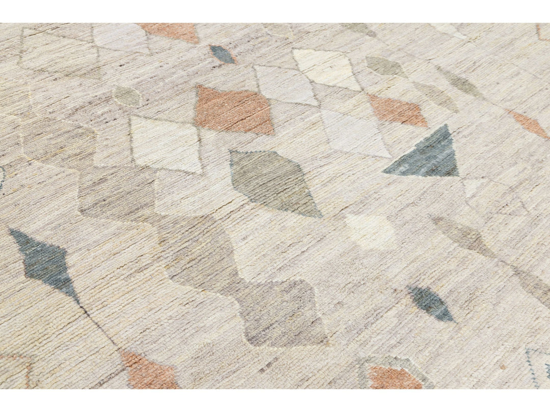 Modern Moroccan Wool Rug 8 X 10